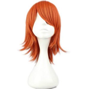 Orange Short Anime Costume Wig