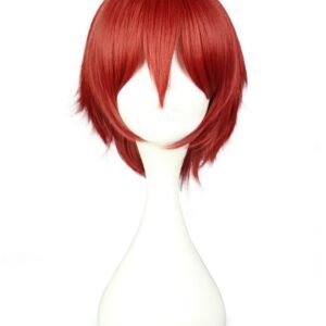 Assassination Classroom Akabane Karma Inspired Red Wig Wolf Cut Red Anime Wig