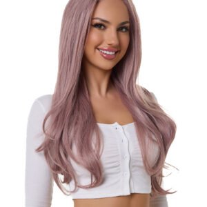 20" Blush Wavy Synthetic Lace Front Wig