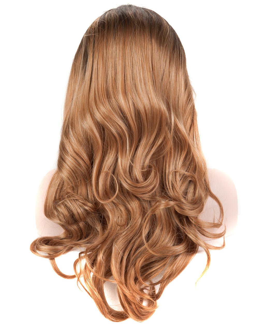 Dark Brown Ombre 20" Wavy Synthetic Lace Front Wig - Image 10
