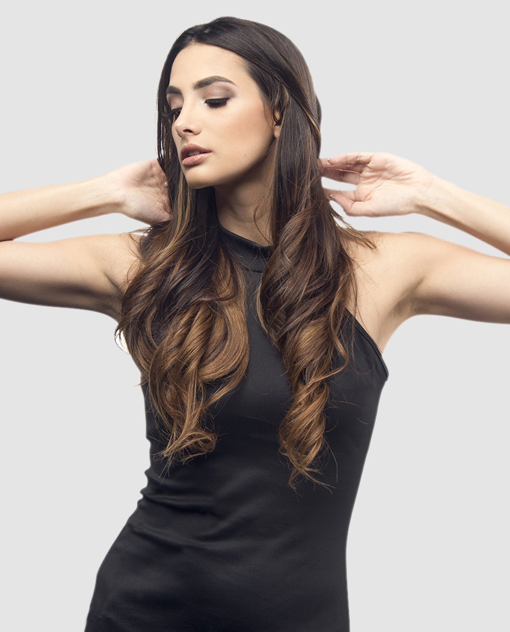 Medium Chestnut Brown (#6) 7 Piece Remy Human Hair Clip-in - Image 4