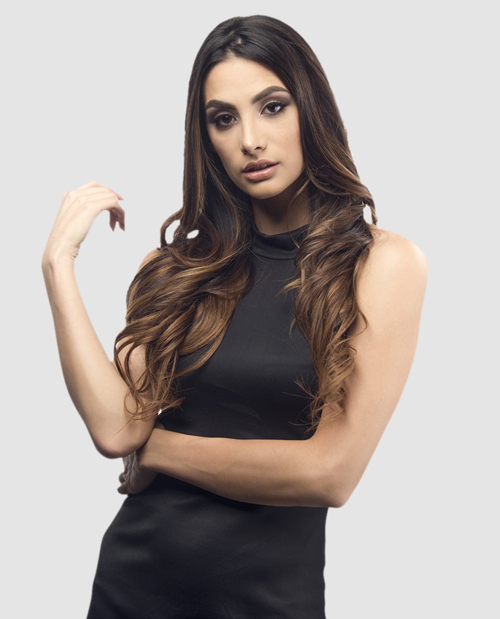 Medium Chestnut Brown (#6) 7 Piece Remy Human Hair Clip-in - Image 2