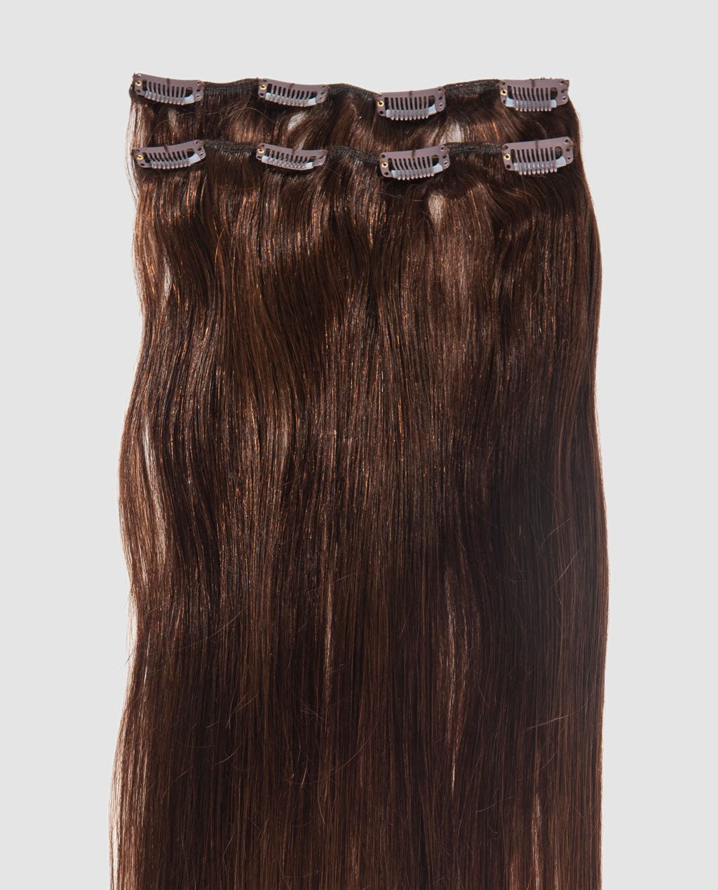 Medium Brown (#4) 10 Piece Remy Human Hair Clip-in - Image 6