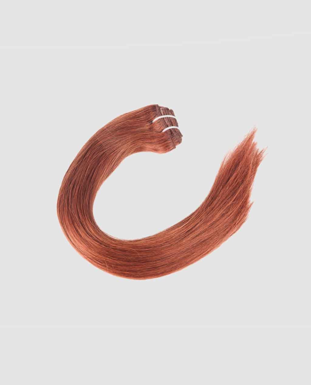 Dark Auburn(#33) 10 Piece Remy Human Hair Clip-in - Image 11