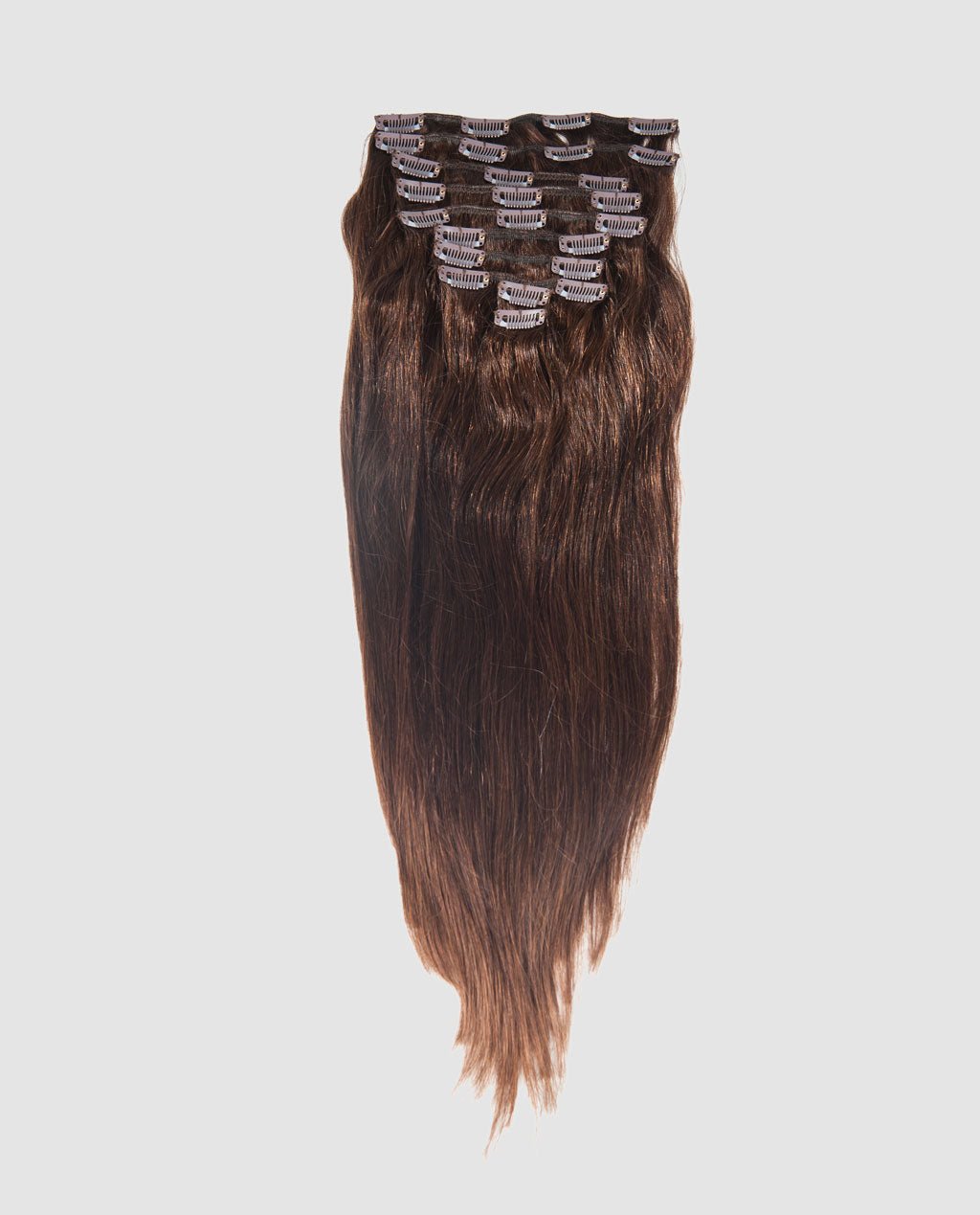 Medium Brown (#4) 10 Piece Remy Human Hair Clip-in - Image 7