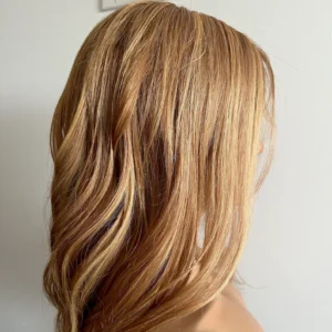 Dark Strawberry Blonde with Honey Blonde